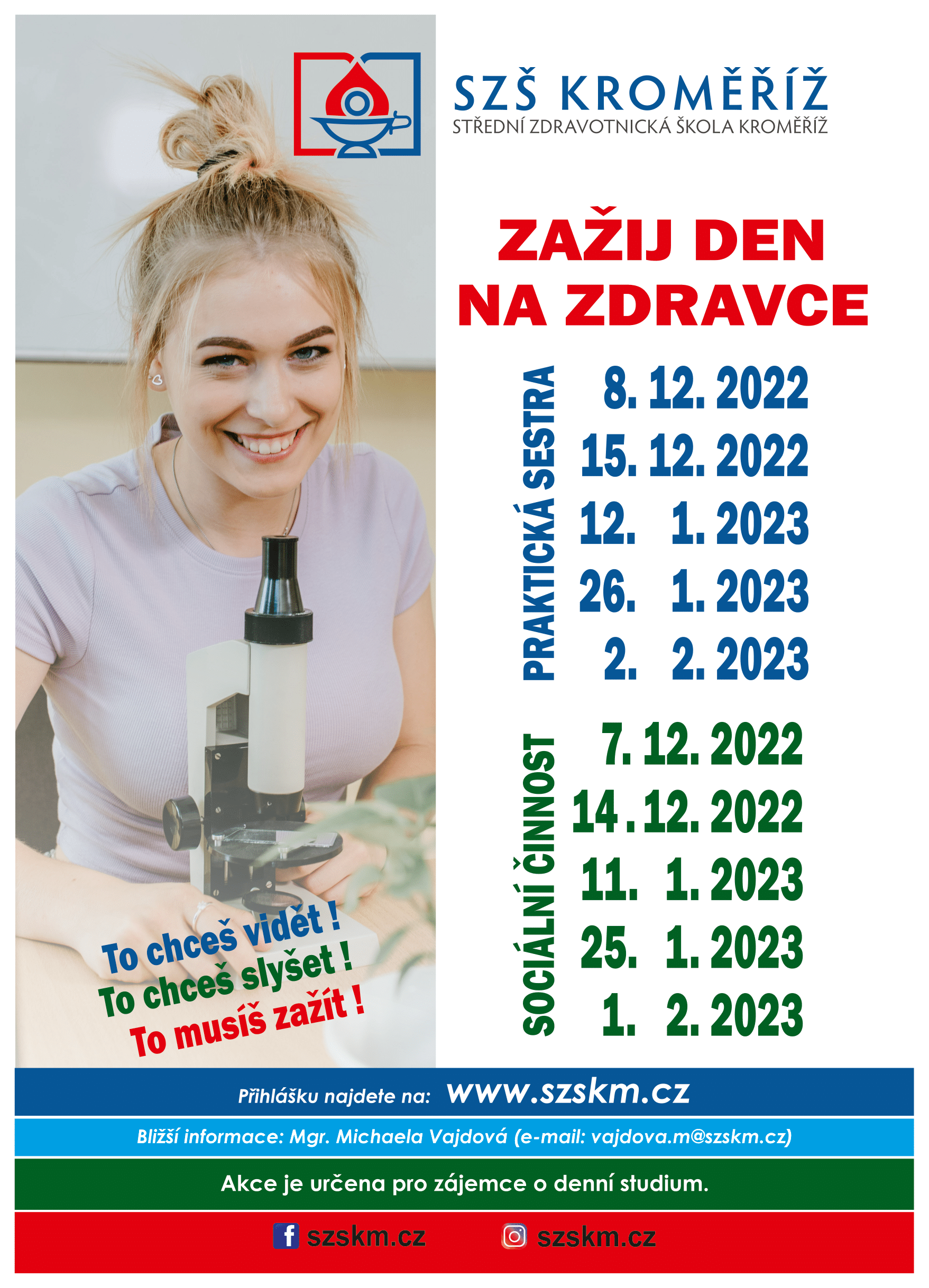 Leták - zažij den na zdravce