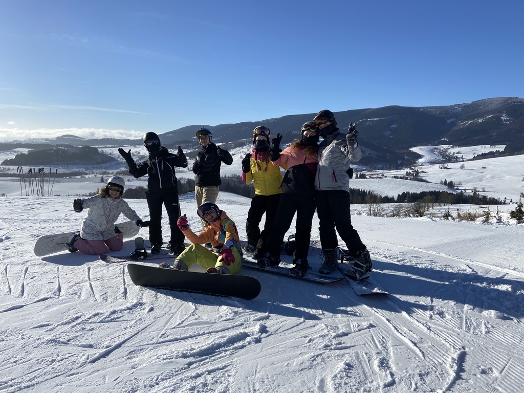 Fotografie z lyžařského kurzu